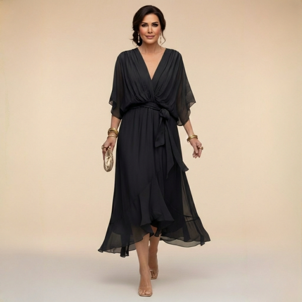 Van Straaten™ Soraya Luxe Chiffon Jurk