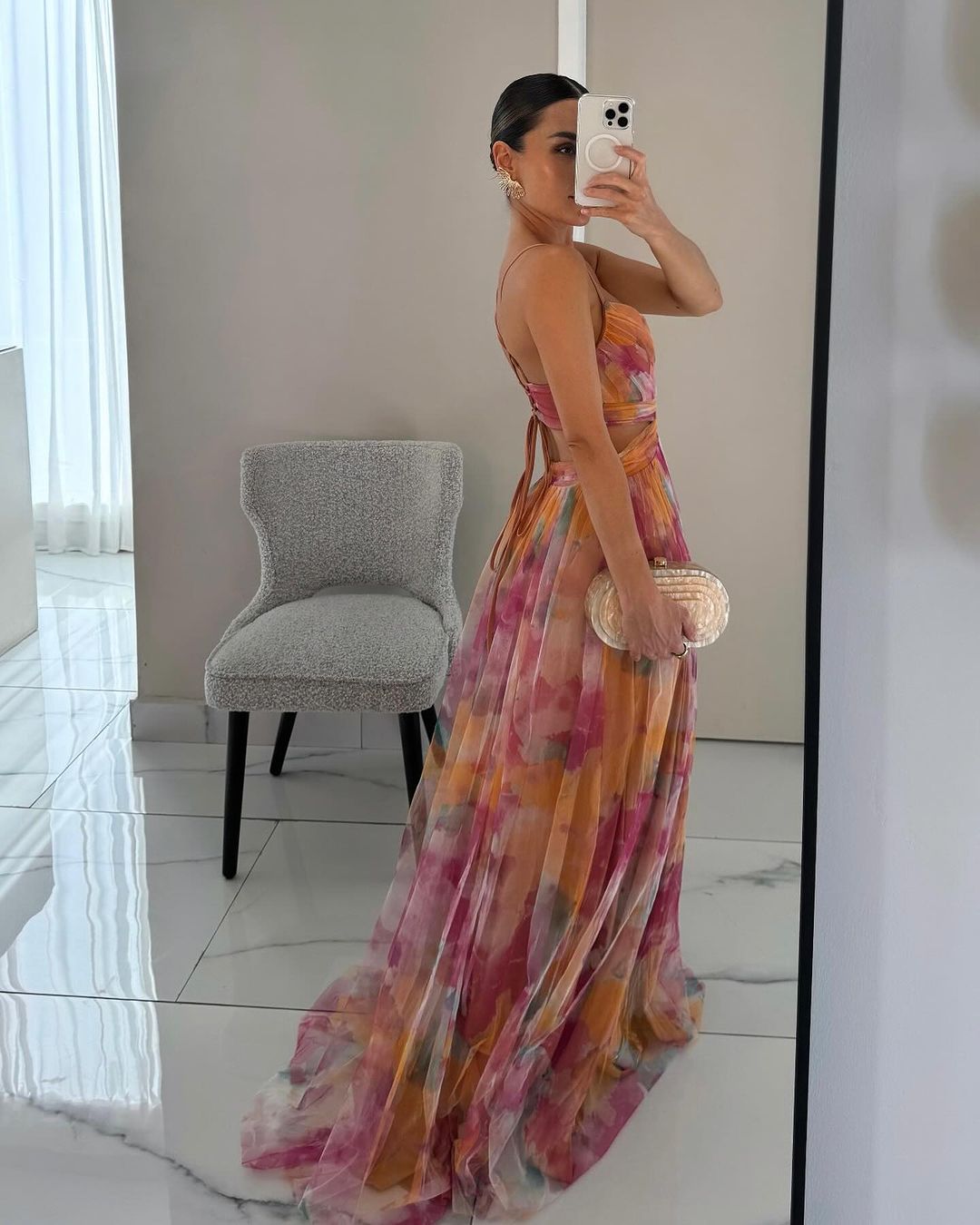 Van Straaten™ Roselle Luxe Maxi Jurk met Bloemenprint