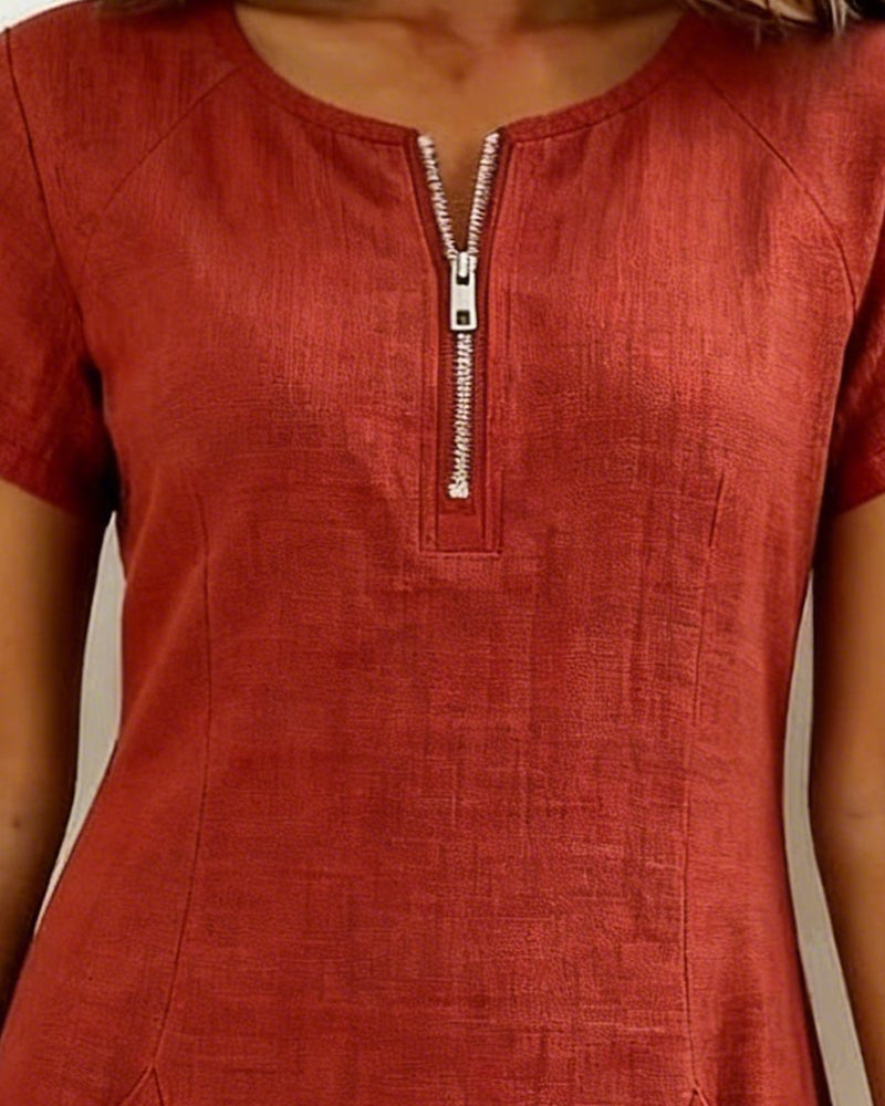 Van Straaten Livia Zip Jurk