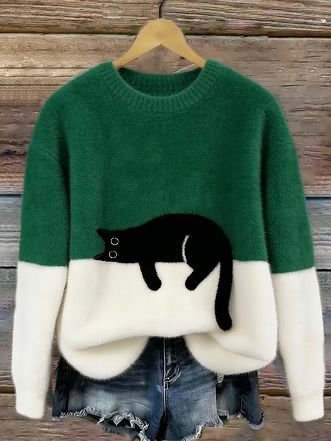 Aaltje | Trui met Kattenprint