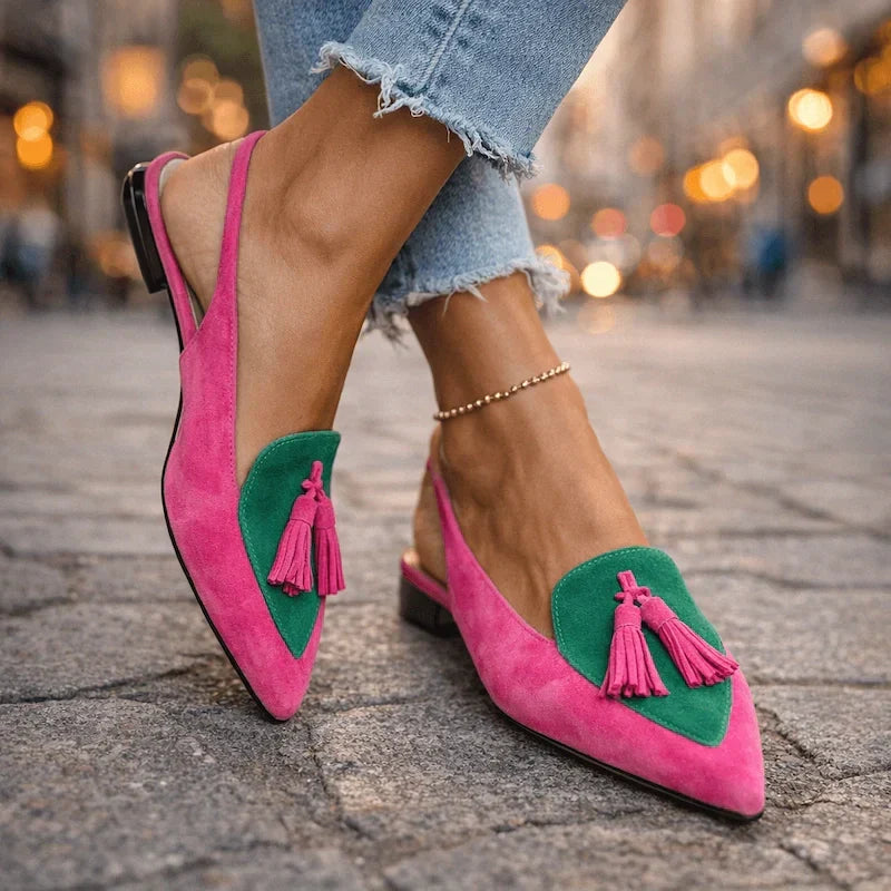 Lorena | Sandalen met Riemen en Kwasten