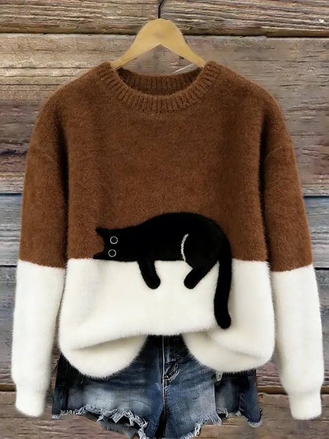 Aaltje | Trui met Kattenprint