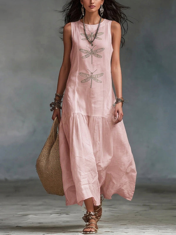 Wren | Mouwloze Bohemien Maxi Jurk