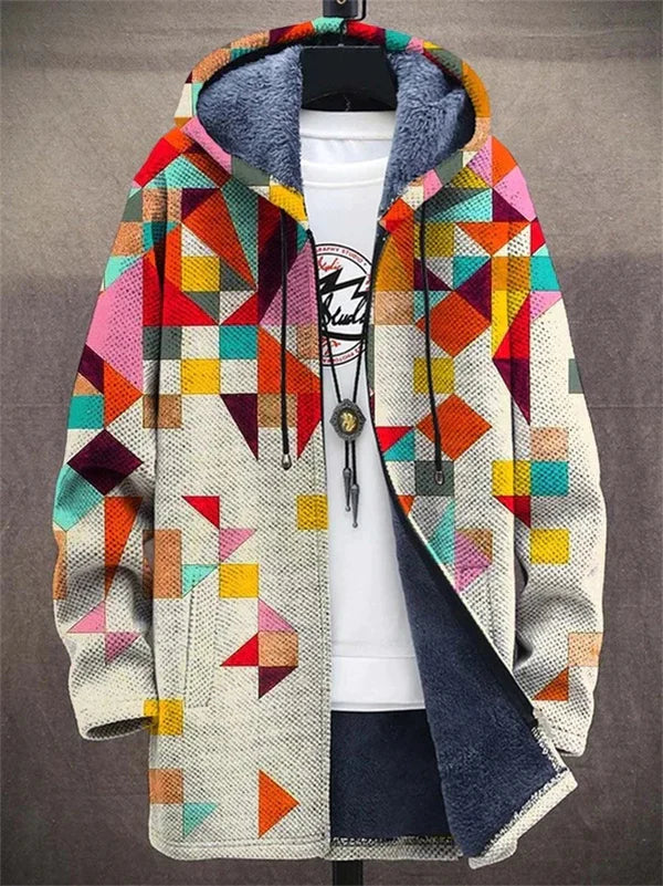 Johanna | Capuchonvest met Grafische Print