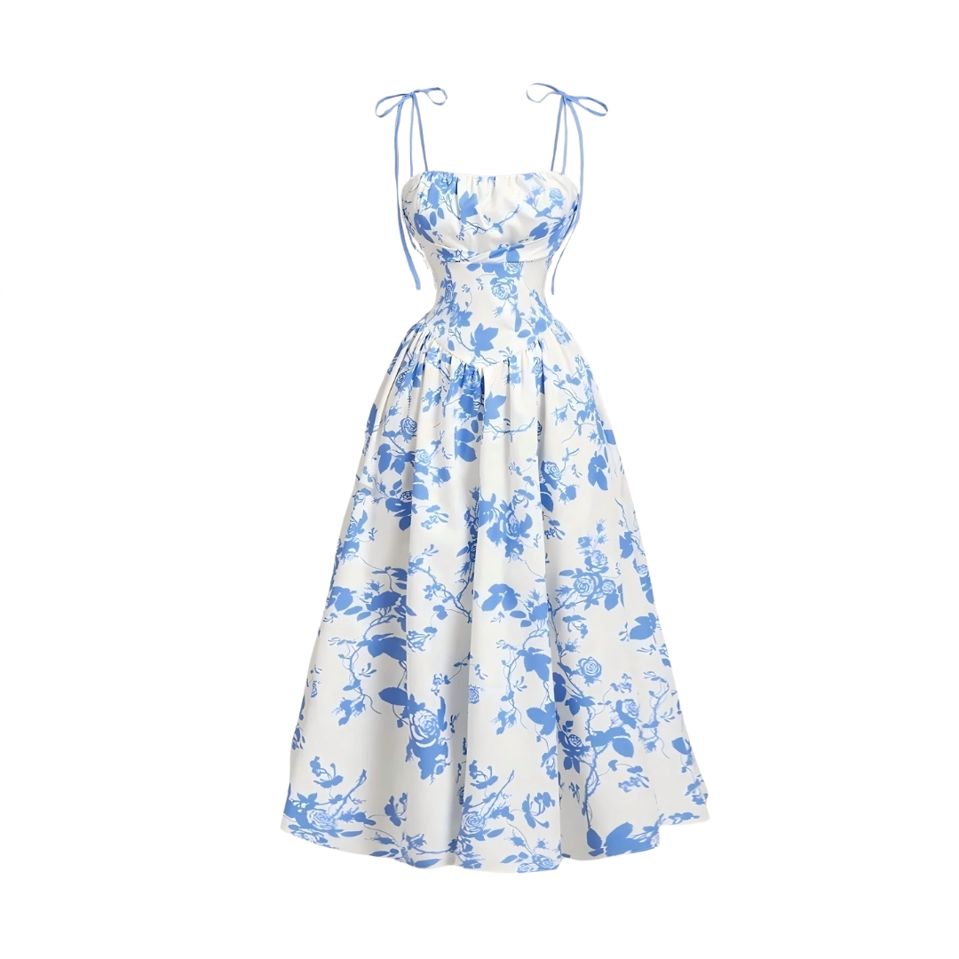 Rosalie | Franse Bloemen Cami Jurk