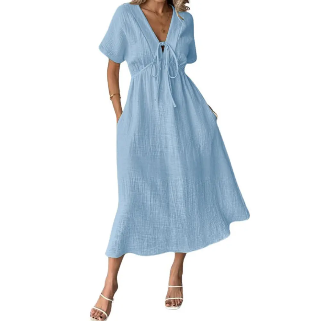 Sofie | V-Hals Maxi Jurk