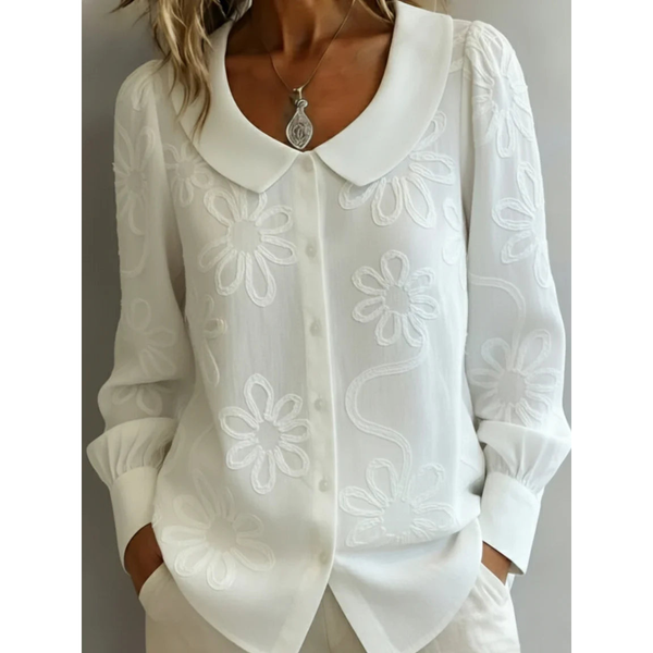 Van Straaten™ Claura Embroidered Elegance Blouse