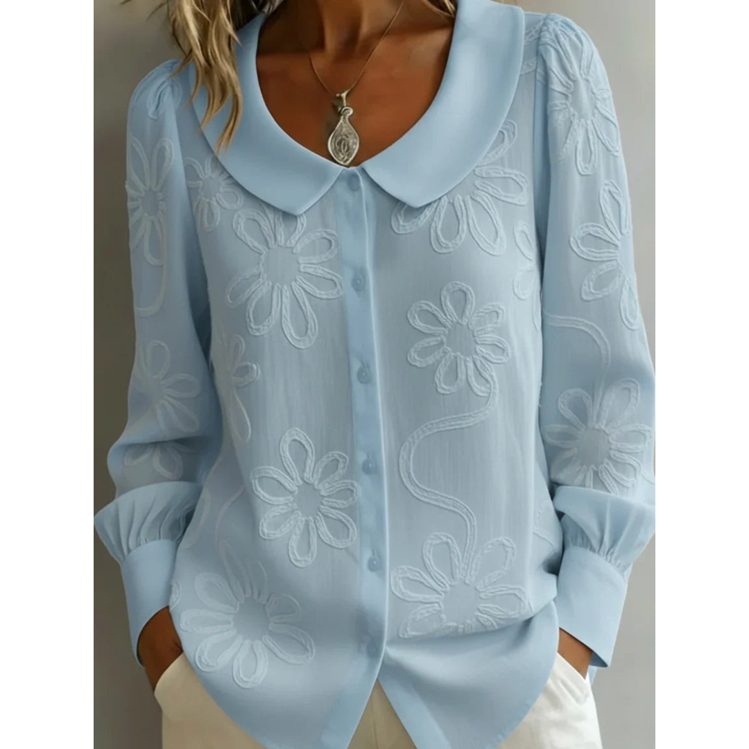 Van Straaten™ Claura Embroidered Elegance Blouse