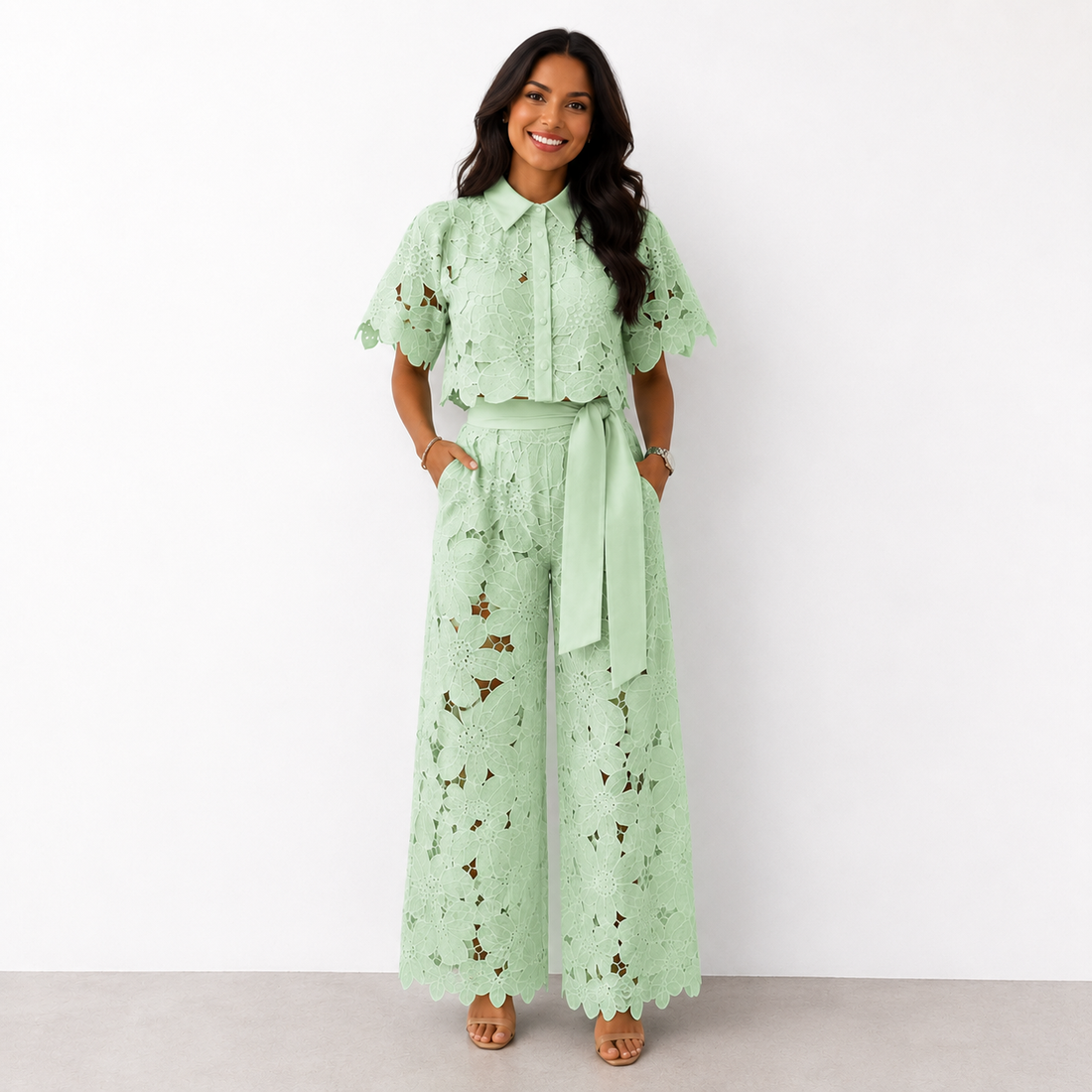 Isabela | Elegante Kant Tweedelig Set