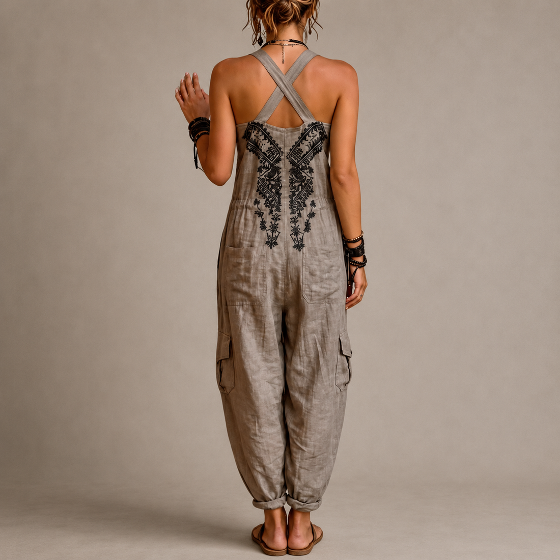 Amelie | Geborduurde Bohemian Jumpsuit