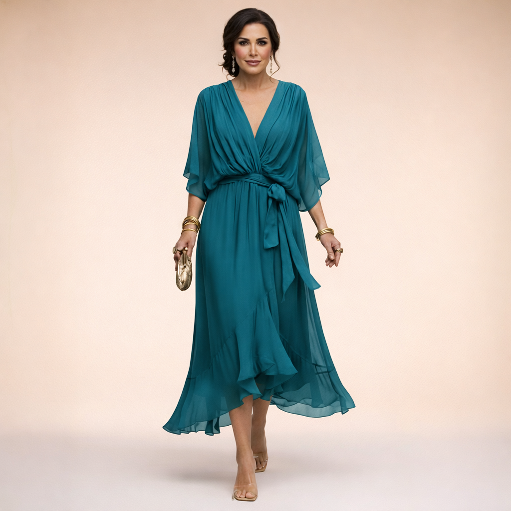 Van Straaten™ Soraya Luxe Chiffon Jurk