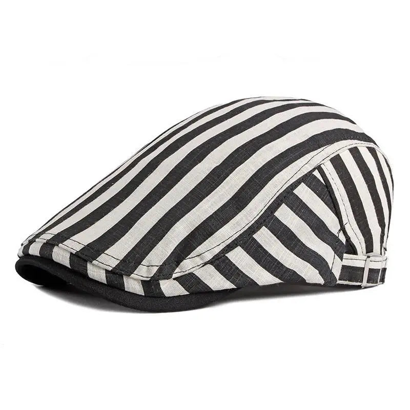 Onno Flatcap Wit met zwart