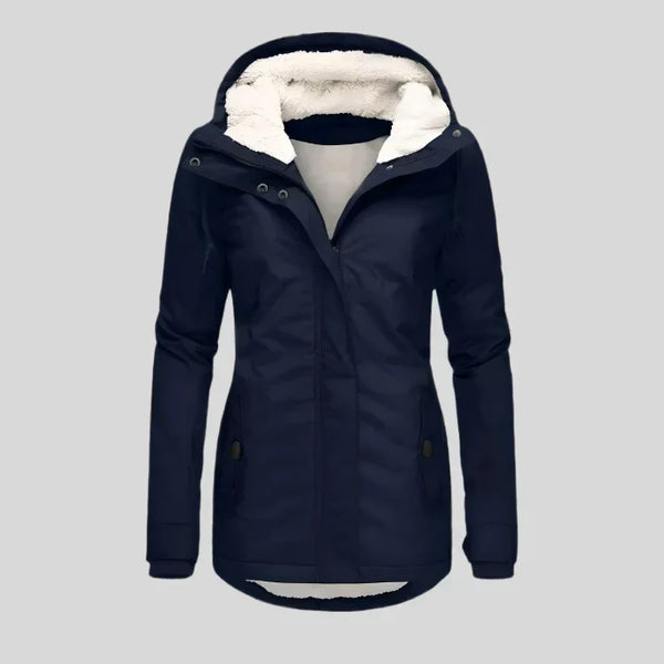 Alienor | Waterdichte Lange Jas met Capuchon