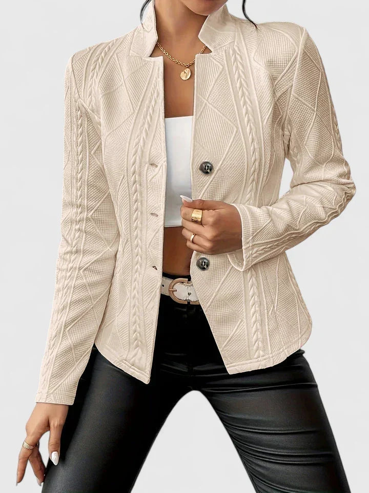 Welmoed | Blazer met Structuurdessin