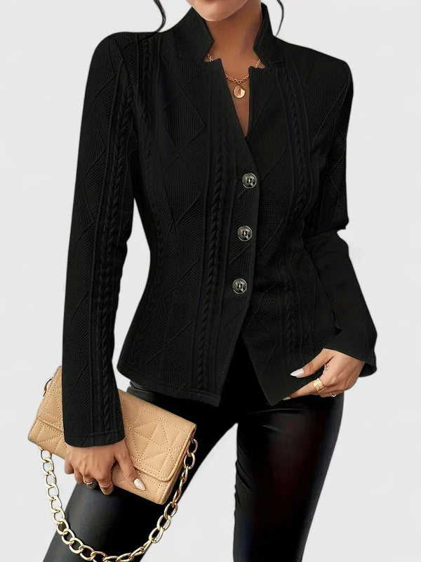 Welmoed | Blazer met Structuurdessin