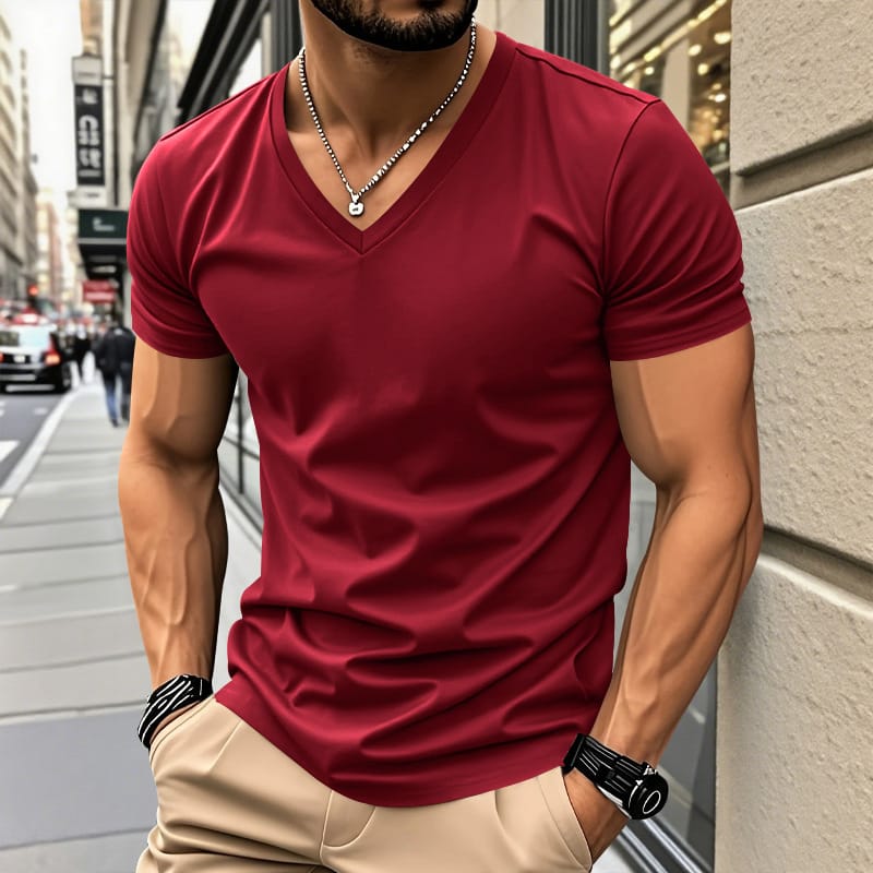 Van Straaten | Ludo V-hals T-shirt