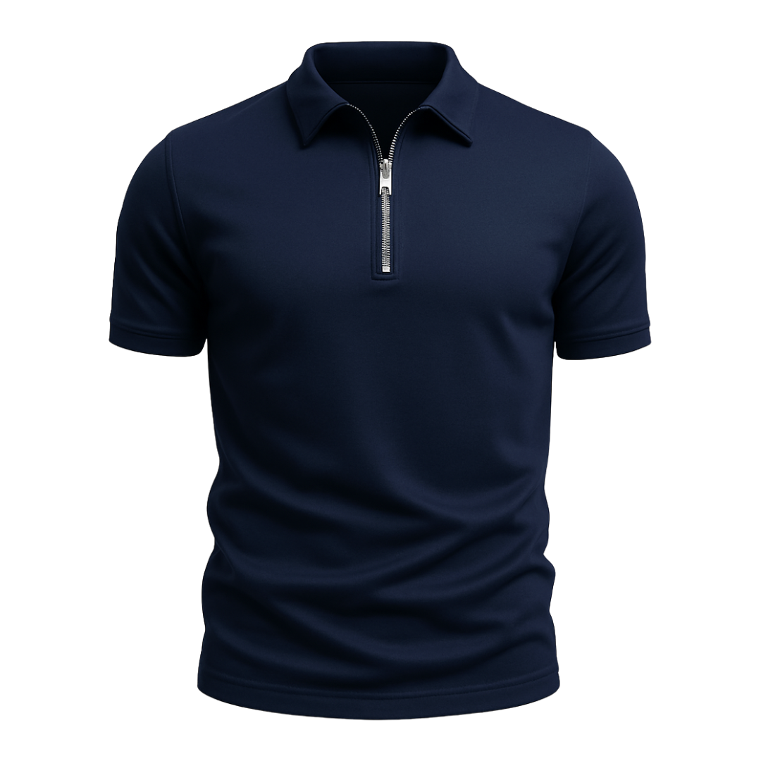 Van Straaten™ Ziparo Luxe Rits Polo Heren