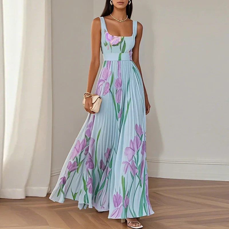 Isla | Elegante Maxi Jurk met Bloemenprint