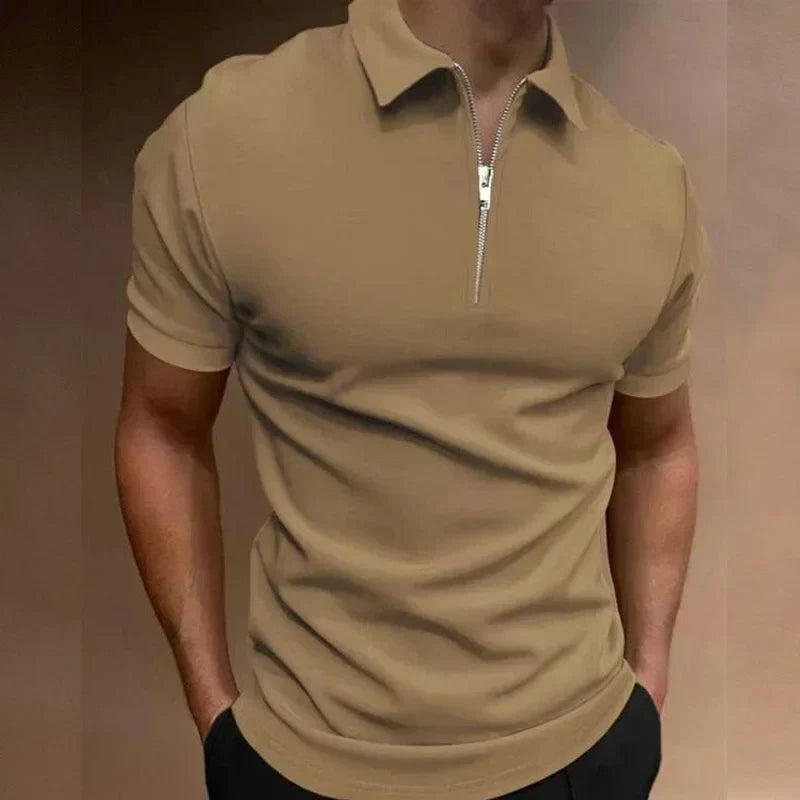 Van Straaten™ Ziparo Luxe Rits Polo Heren