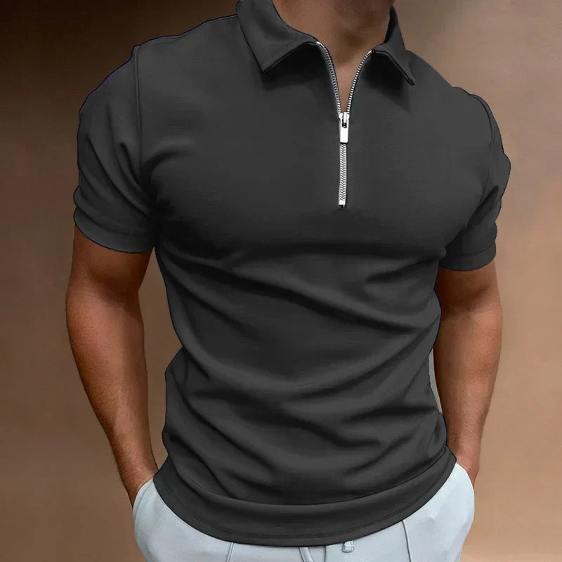 Van Straaten™ Ziparo Luxe Rits Polo Heren