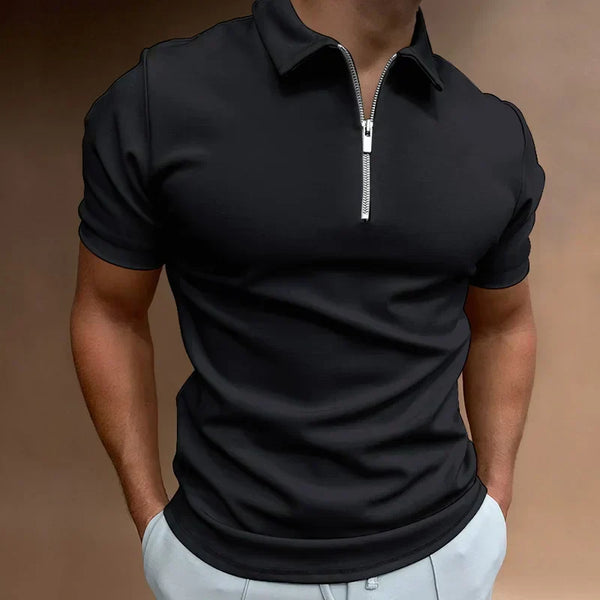 Van Straaten™ Ziparo Luxe Rits Polo Heren