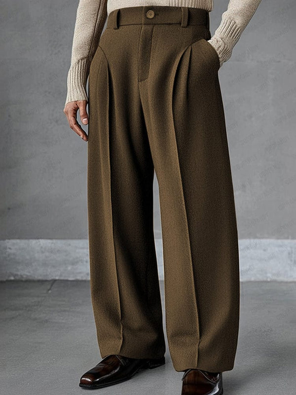 Krijn | Wijde Pantalon met Plooien