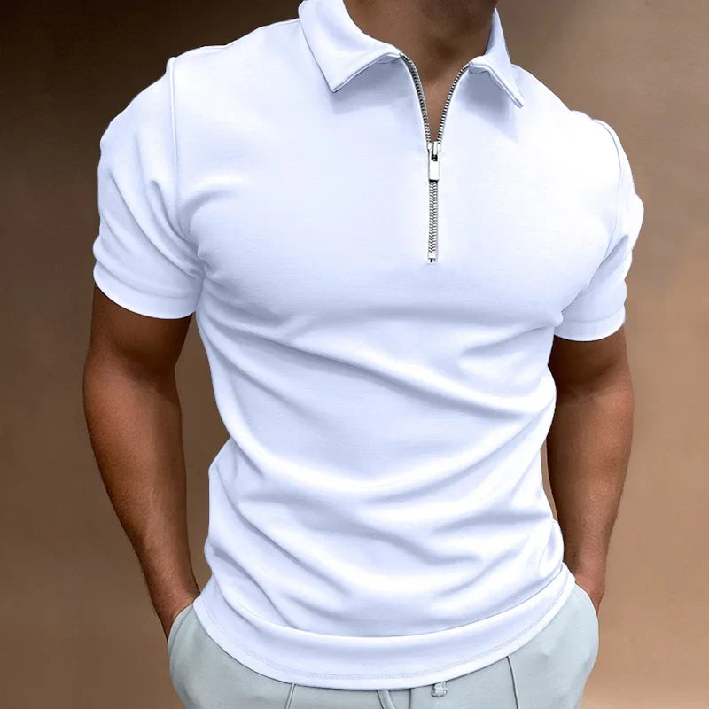 Van Straaten™ Ziparo Luxe Rits Polo Heren