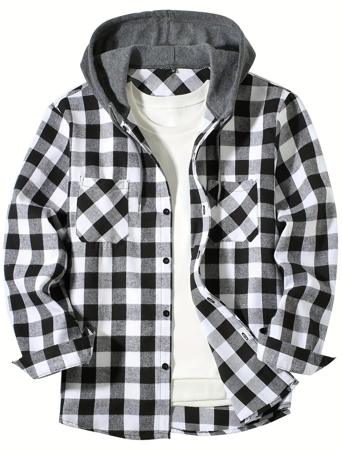 Jurjen Overshirt Wit met zwart