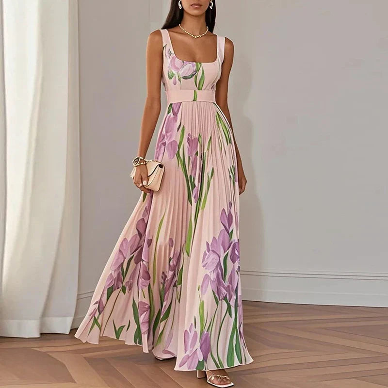 Isla | Elegante Maxi Jurk met Bloemenprint