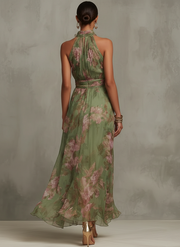 Van Straaten™ Fleuria Elegante Maxi Jurk met Bloemenprint