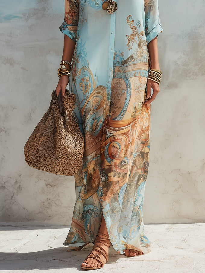 Lien | Mediterrane Blousejurk