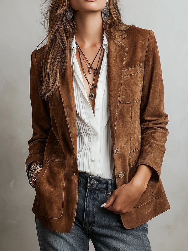 Marcelle | Blazer in Suèdelook