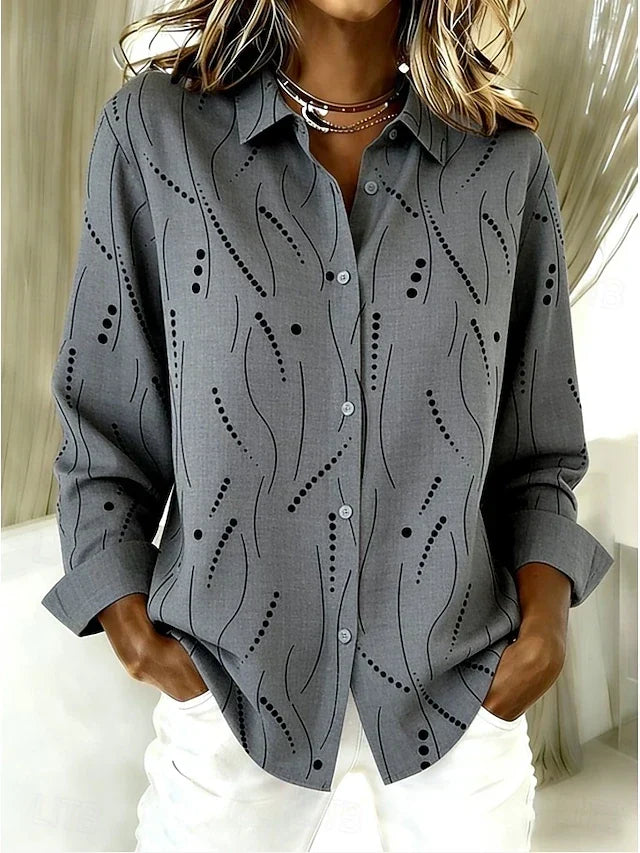 Pernella | Blouse met Stippenprint
