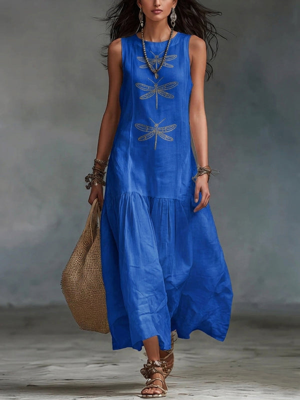 Wren | Mouwloze Bohemien Maxi Jurk