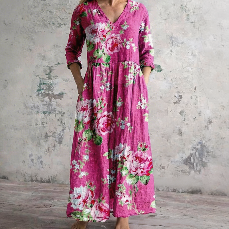 Van Straaten™ Lanora Printed Elegance Jurk