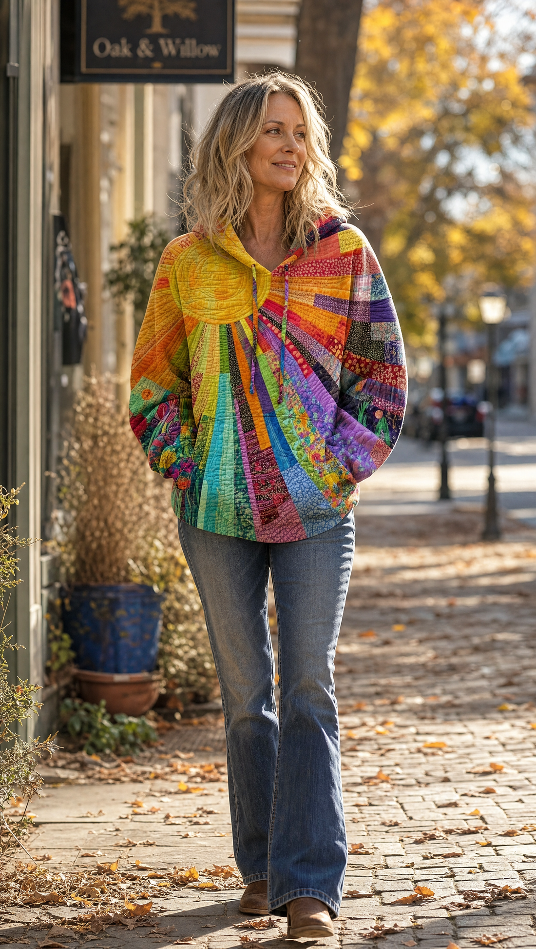 Daniëlle | Boheems Patchwork Hoodie