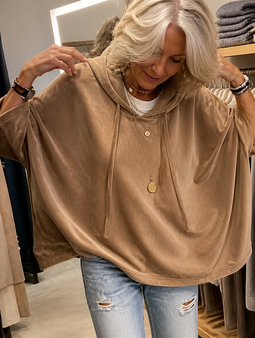 Lia | Poncho met Capuchon