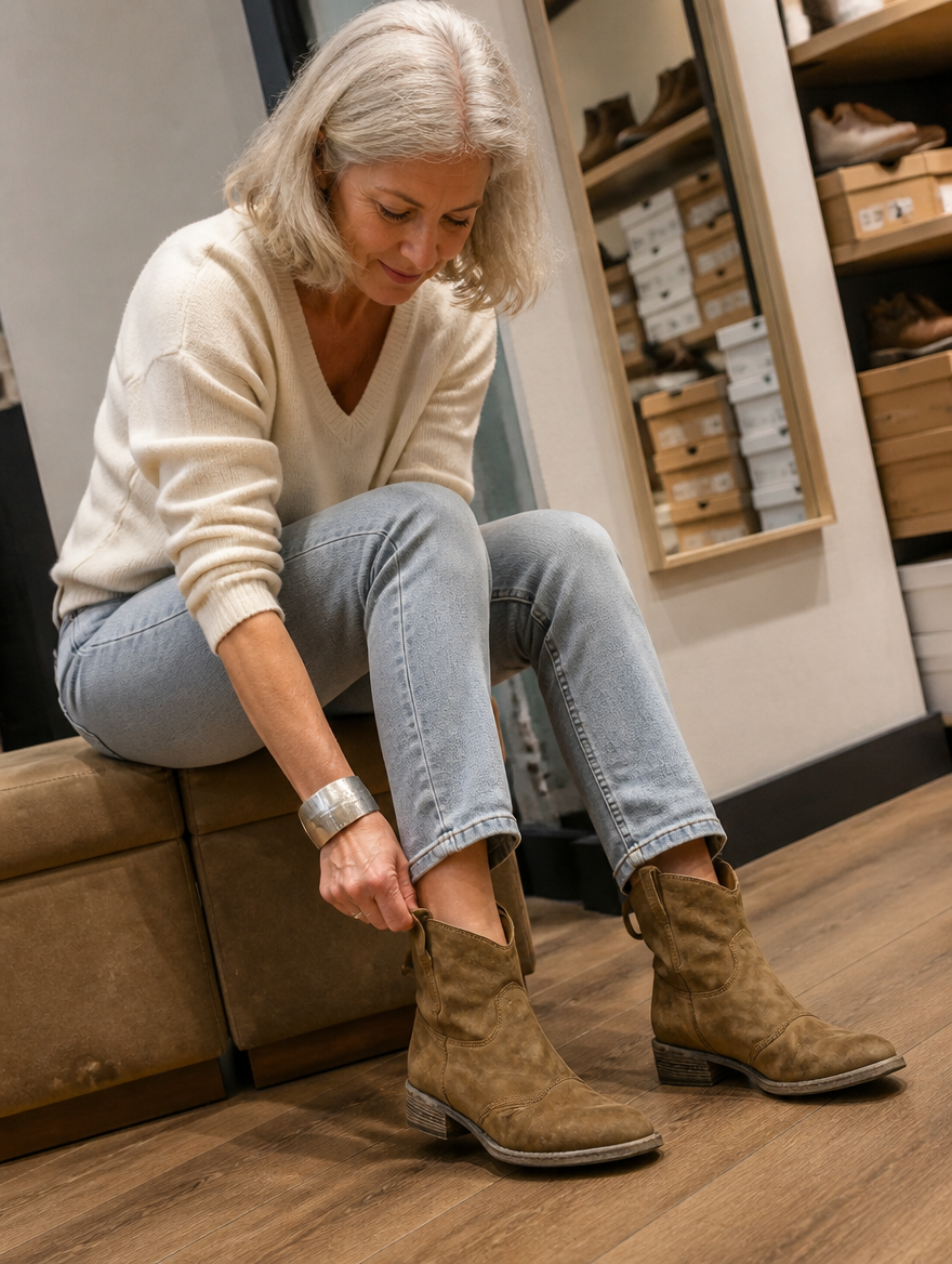 Charlotte | Enkellaars met Blokhak