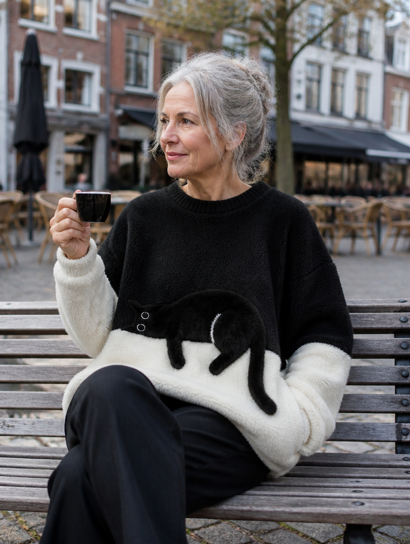 Aaltje | Trui met Kattenprint