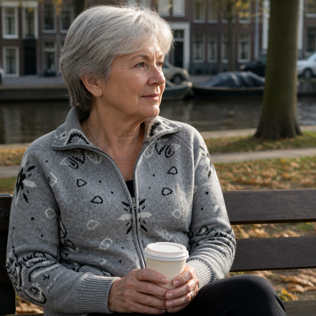 Tineke | Vest met Rits en Paisleyprint