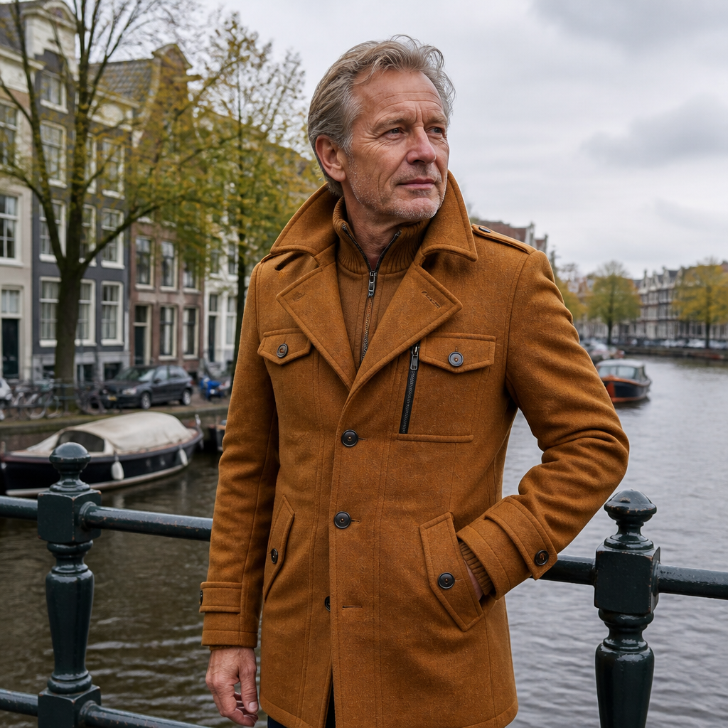 Frans | Halflange Jas met Klepzakken