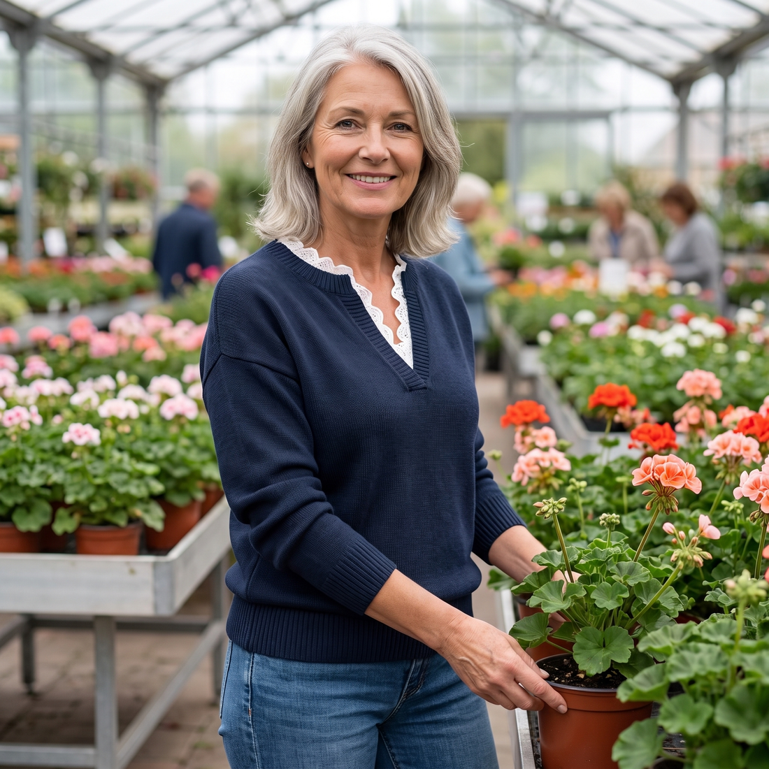 Leny | Trui met Kanten Bies
