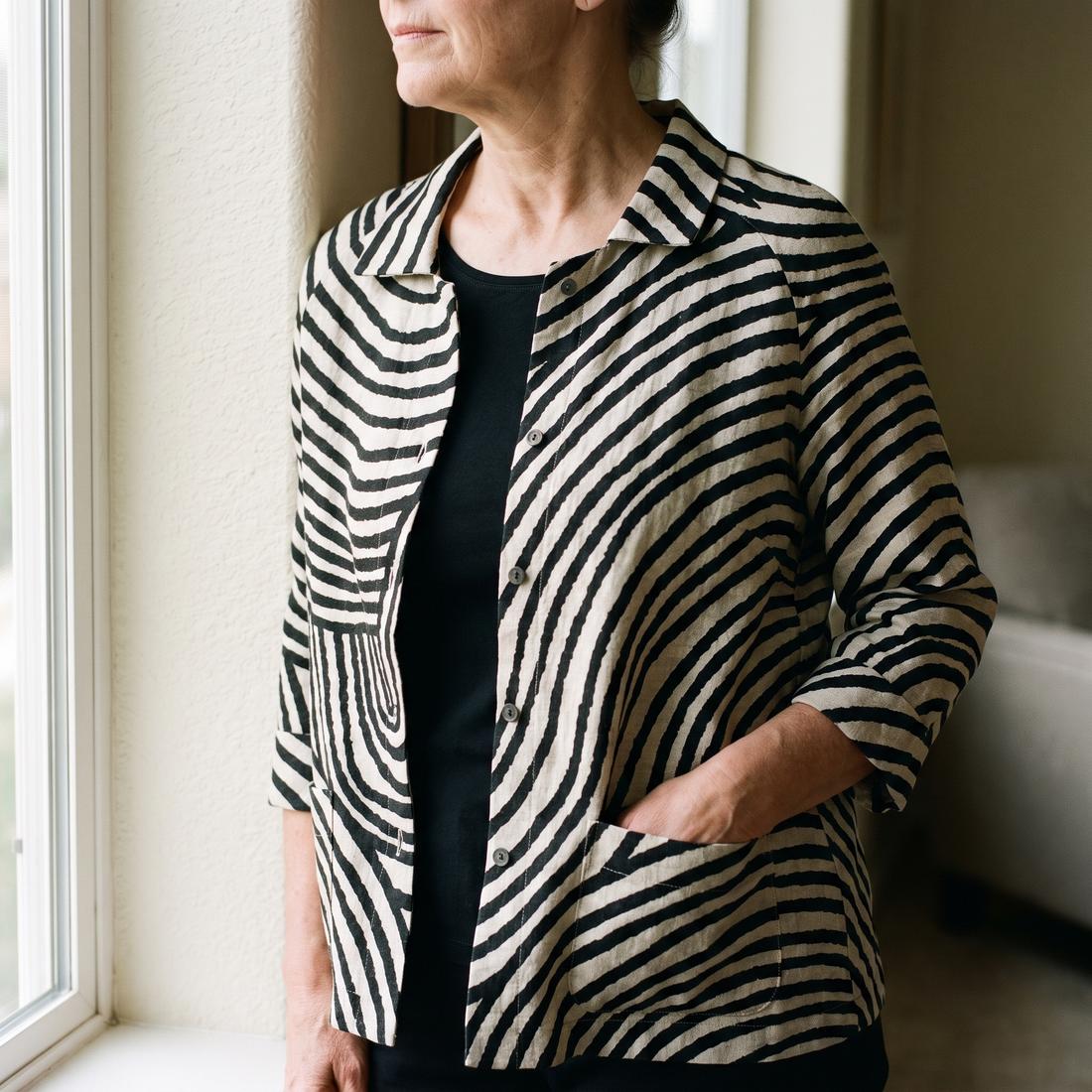 Nicolien | Gestreepte Blazer