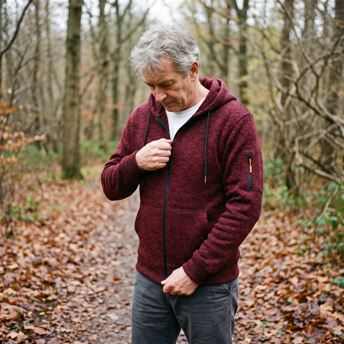 Hans | Vest met Capuchon en Mouwzak