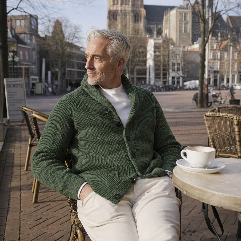 Dries | Vest met Sjaalkraag