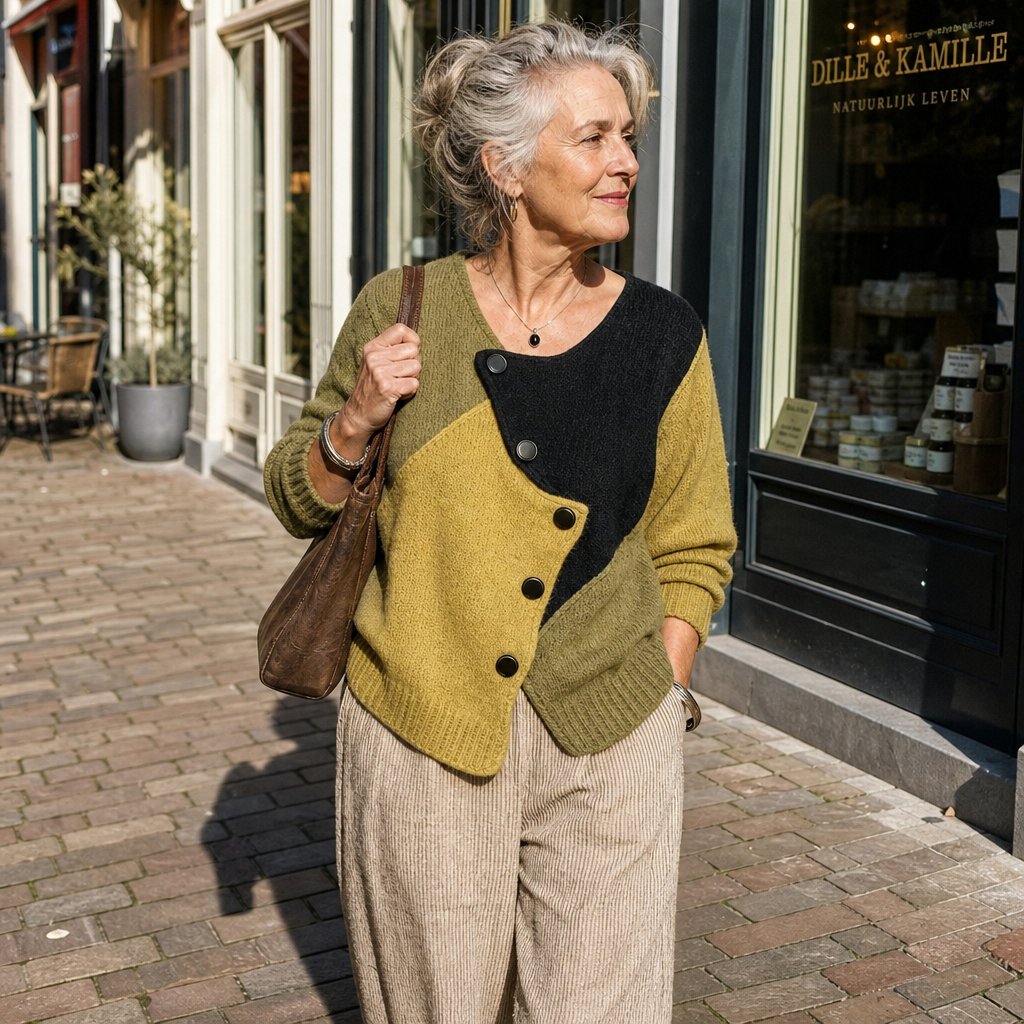 Sietske | Vest met Schuine Knoopsluiting
