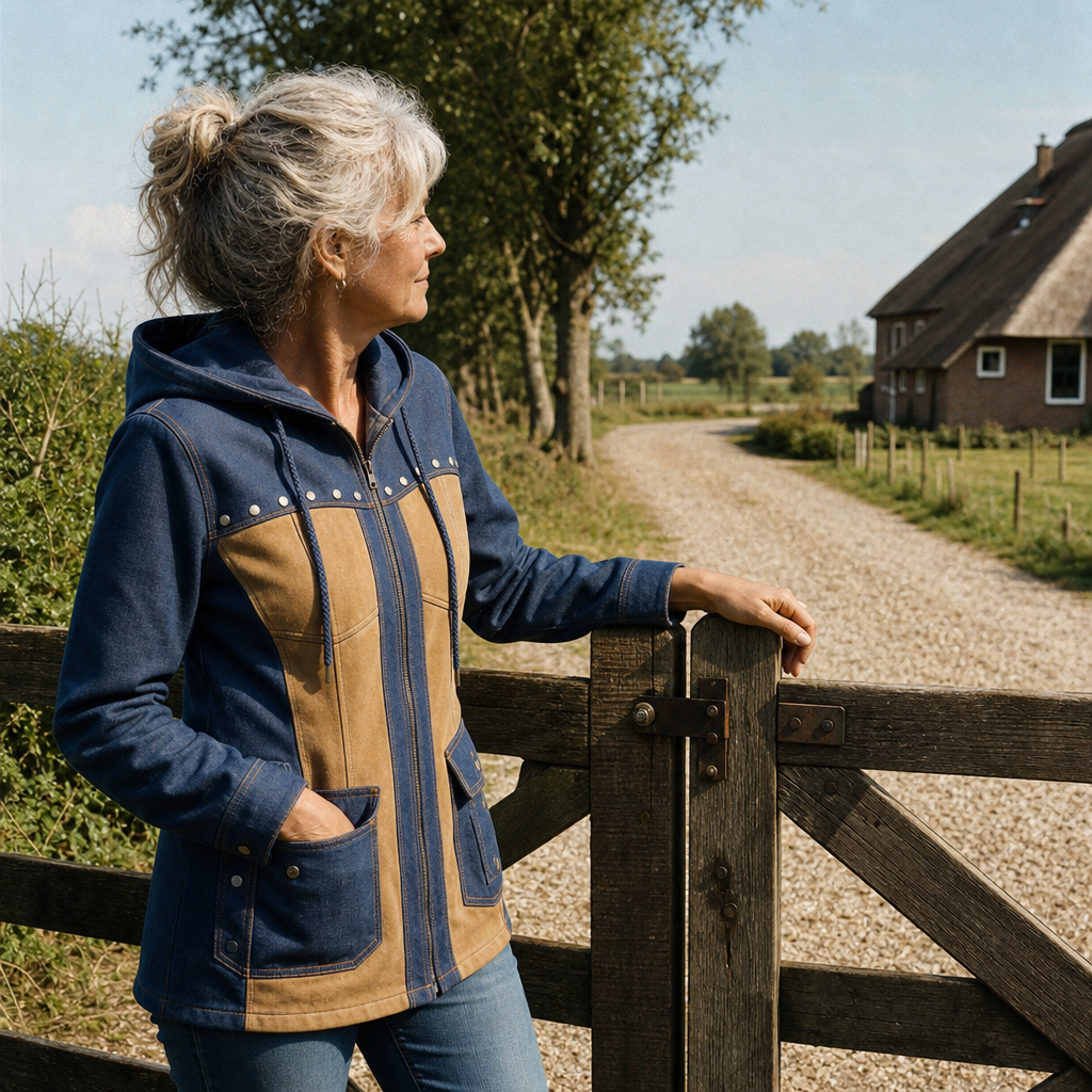 Antje | Jack in Denim en Suèdelook