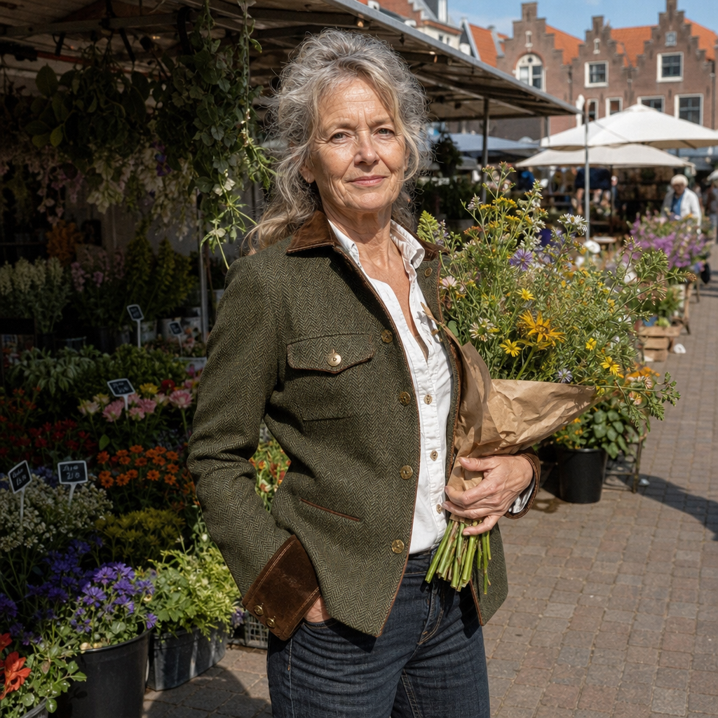 Rosanne Jasje sfeerbeeld op de markt