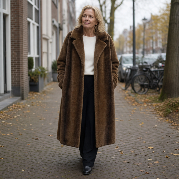 Rinske | Lange Jas in Pluchelook