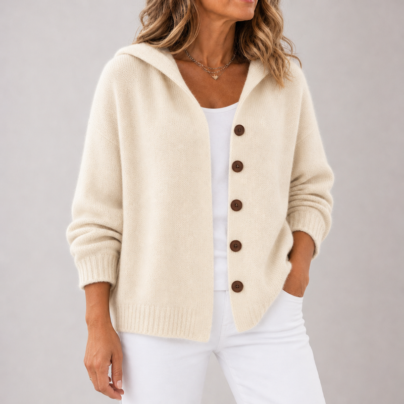 Jildou | Vest met Capuchon en Knopen (Nu 1+1 Gratis!)